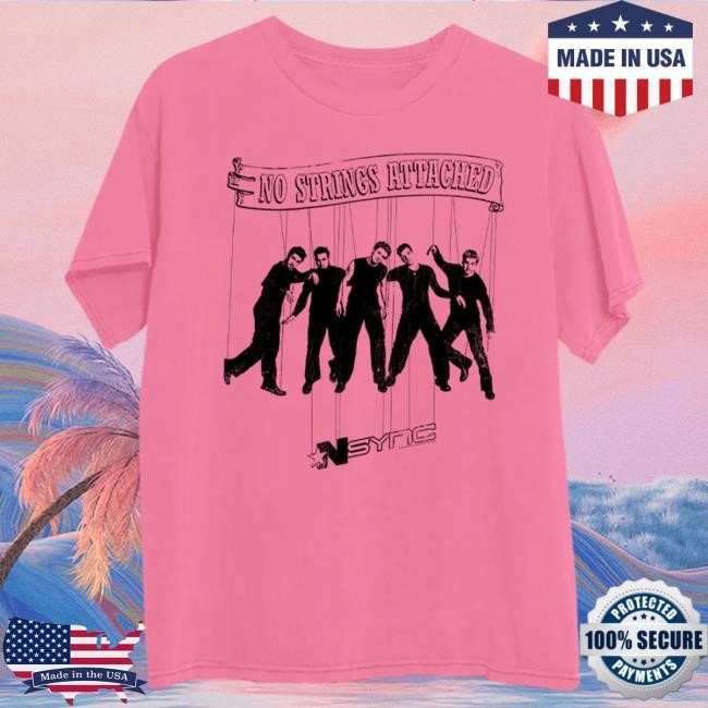Official Nsync Merch No Strings Attached Marionette Pink Tshirt