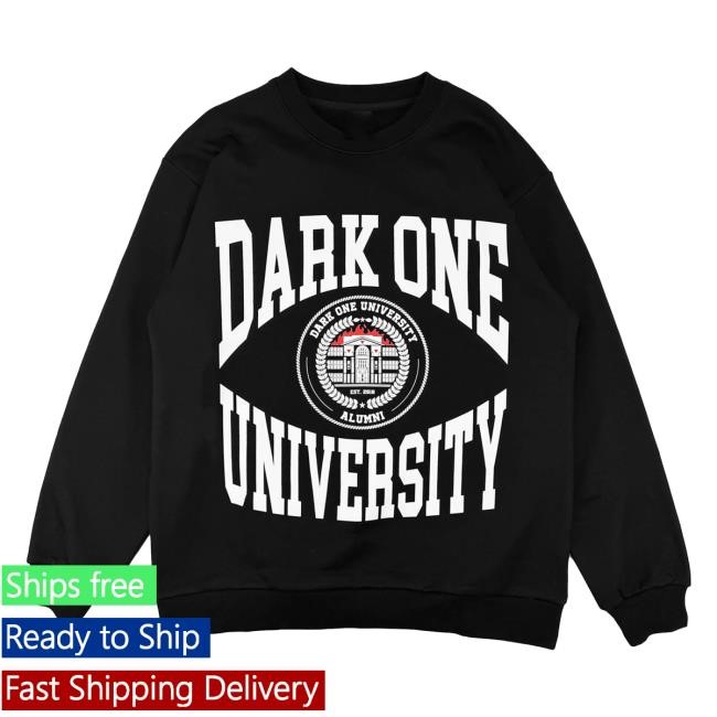 Dark One University Pullover Crewneck Sweatshirt Official Lil Darkie Merchandise — Small Dark One