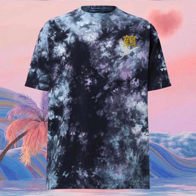 Official Yujin Clothing x Champion Tancho-Zuru Tie Dye T-Shirt Milky Way Tie-Dye