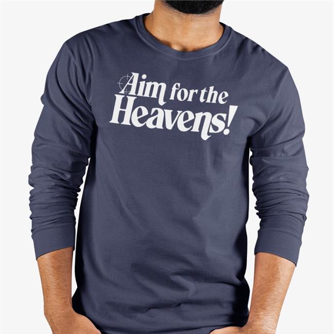 By Ben Esposito Neon White Merch Aim For The Heavens T Shirt