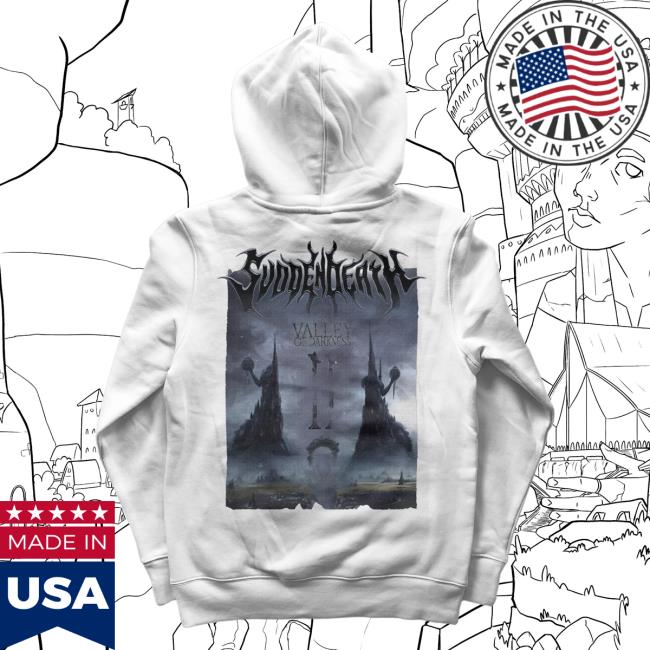Official Svdden Death Merch Valley Of Darkness Flier Hoodies Svddendeath