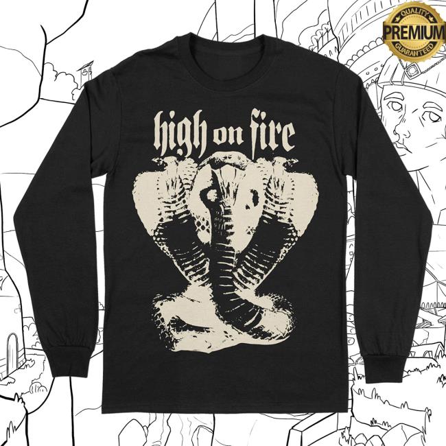 Death Wish Store Deathwish Inc High On Fire Snakes Black Long Sleeve Hot Shirt Deathwishinc