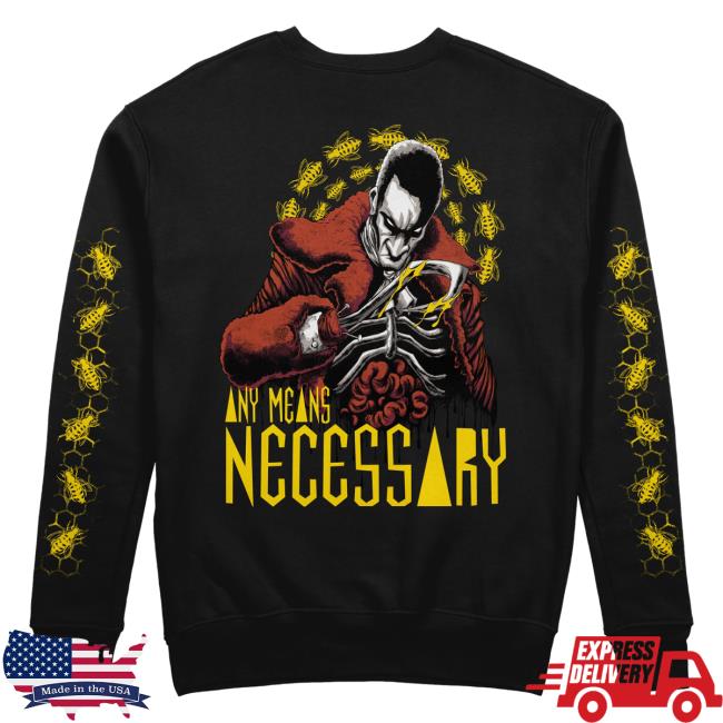 Official Any Means Necessary Clothing Candyman Pull Over Hoodie Black