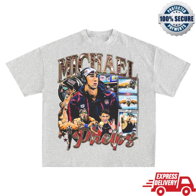 Official Game Changer Michael Phelps T Shirt Ash GameChanger