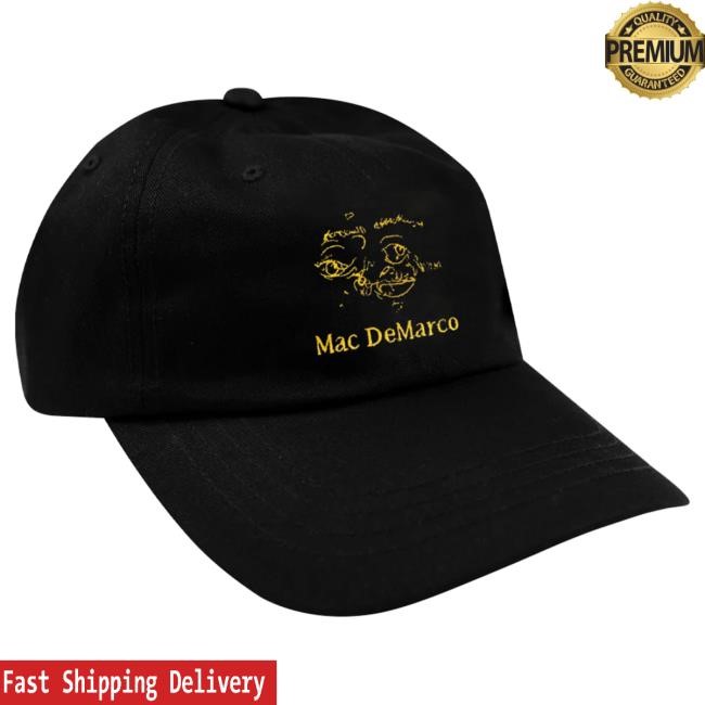 Official Hello Merch Store Mac Demarco One Wayne G Black Dad Hat HelloMerch MacDemarco