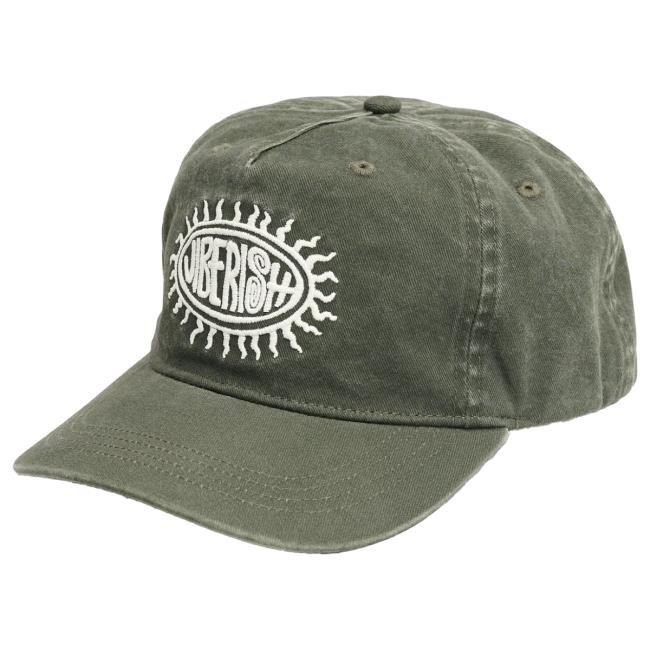Official Jiberish Clothing Jiberish Daystar Denim 5-Panel Overdyed Green Cap
