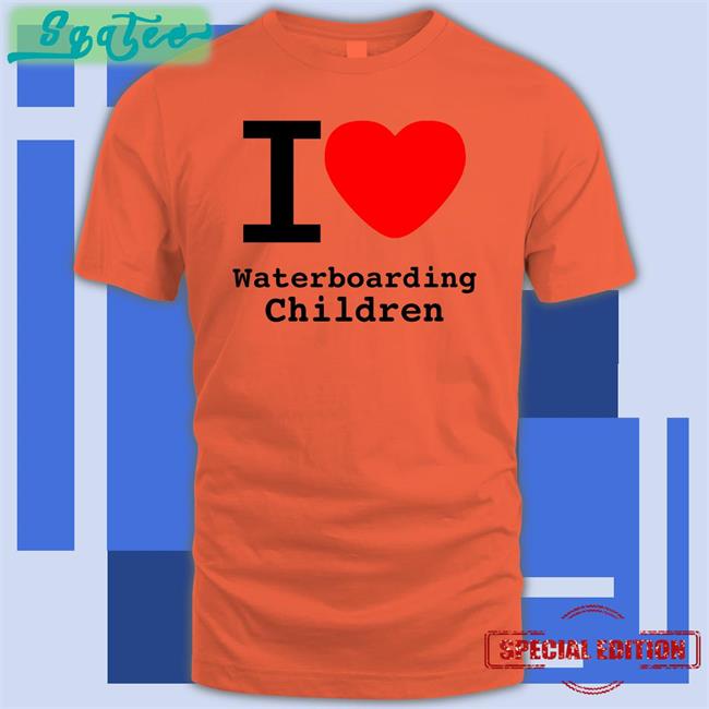 Shirts With Threatening Auras I Love Waterboarding Children V Neck T Shirt
