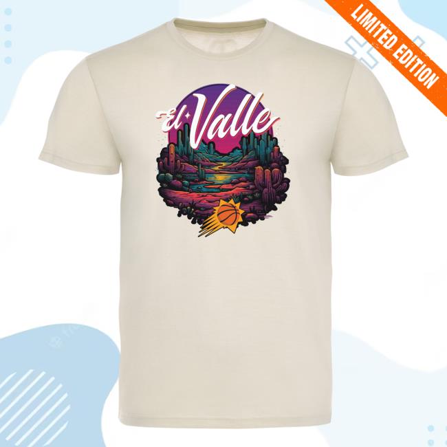 Official Unisex Sportiqe Cream Phoenix Suns 2023/24 City Edition El Valle Comfy Tri-Blend Tshirt