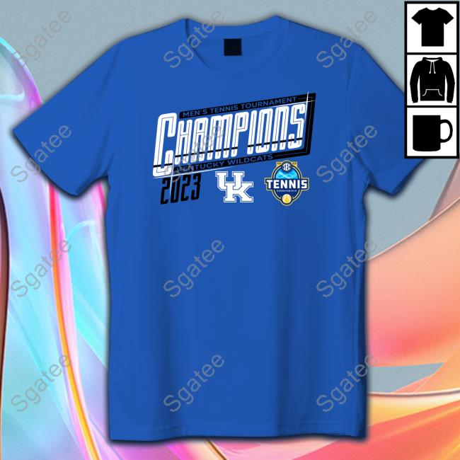 NCAA Shop Kentucky Wildcats 2023 Sec Men's Tennis Tournament Champions Tee Shirt
