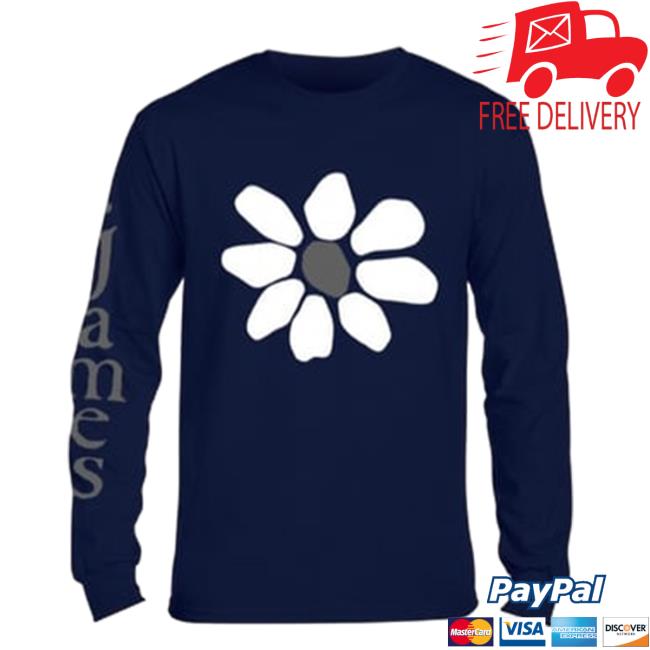 James Official Store Merch Album Flower Vintage Long Sleeve T Shirt
