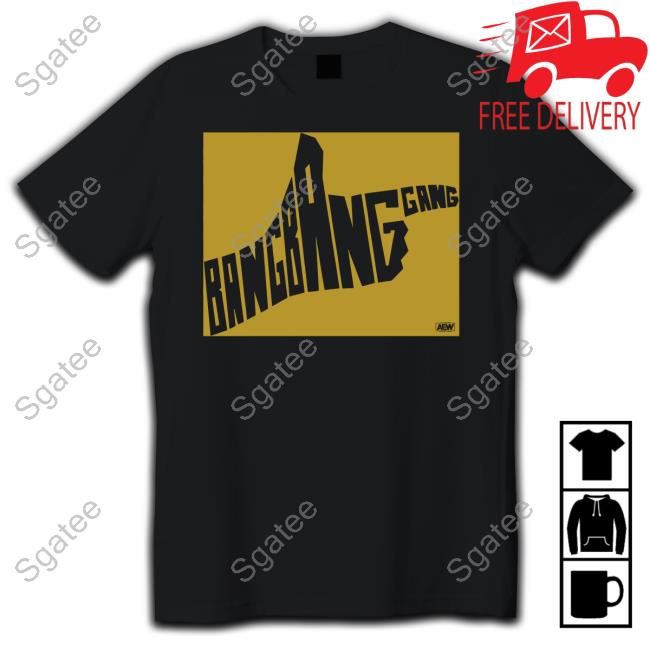 All Elite Wrestling Merch Bullet Club Gold Bang Bang Gang T Shirt