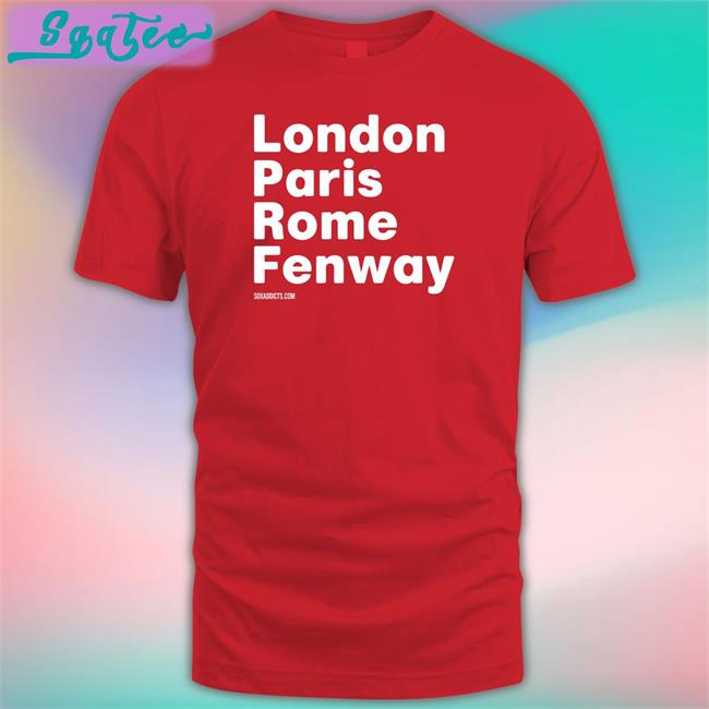 Sox Addict Bonfire Shop London Paris Rome Fenway Soxaddicts Shirt