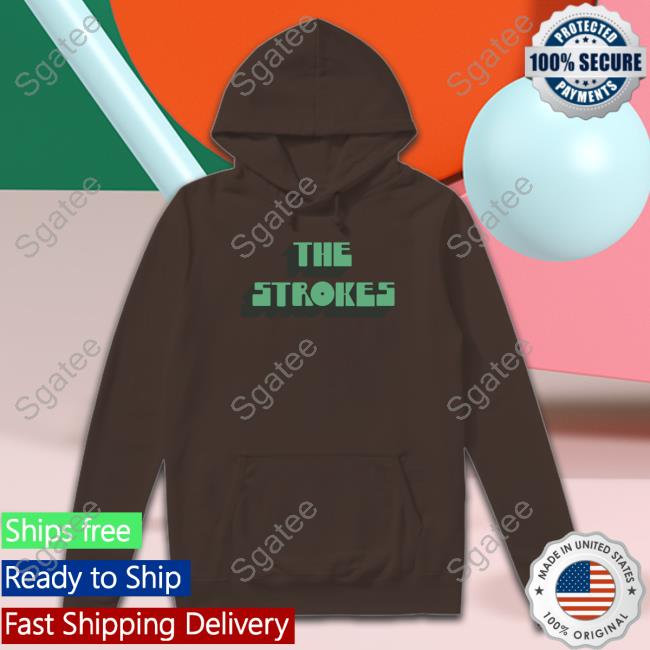 Official The Strokes Vintage Text Shirt Long Sleeve Tee