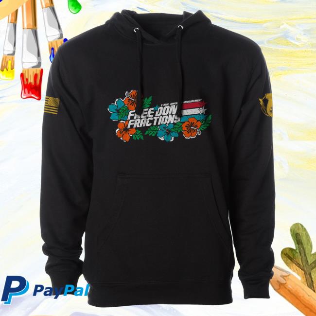 Official Bunker Branding Merch The Fat Electrician Hawaiian Freedom Fractions Top Shirt Black Bunkerbranding