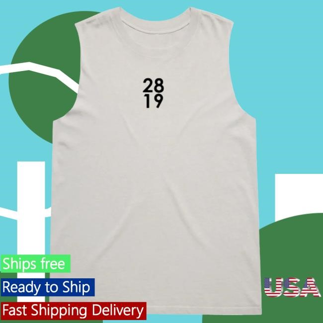 Official 2819 Church Merch 2819 Box Logo Tank - Black Top Shirt