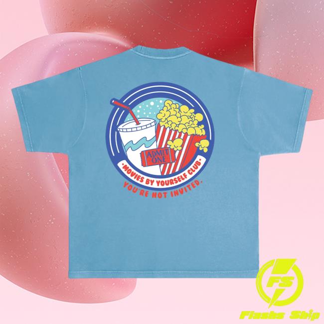 Official Super Yaki Shop Super Yaki Movies By Yourself Club Heavyweight Attractive Shirt Pebble Blue