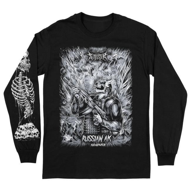 Official IndieMerchstore Sinizter "Russian AK" Long Sleeve Tees Indie Merch Store