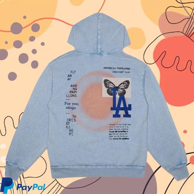 Official Senvoler Store Shop Senvoler Studio Butterflies in LA Hooded Sweatshirt