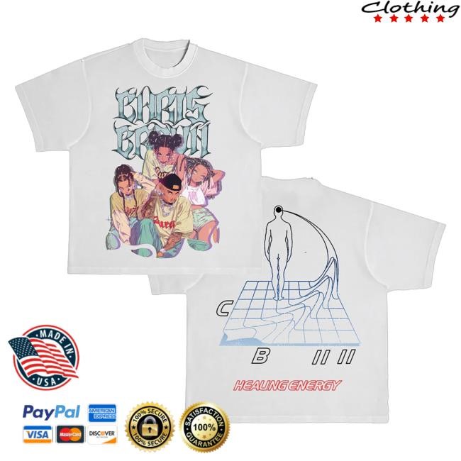 Chris Brown Official Merch Shop Healing Energy Short Sleeve Shirt Chris Brown Store Merchandise Chrisbrownworldstore