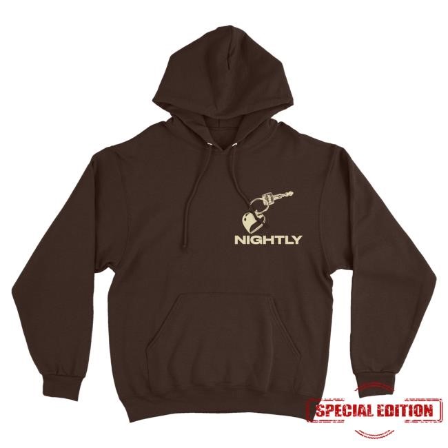 Official Nightly Band Merch Songs To Drive To Hooded Sweatshirt