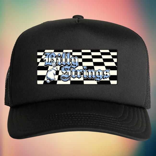 Official Billy Strings Merch Store Shop Billy Strings Checkered Rabbit Patch Hat