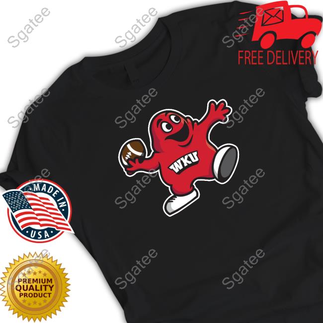 Official Western Kentucky Nil Store Big Red Helmet Collection Quarterback Shirt
