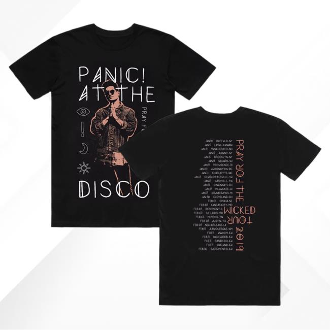 Official Panic! at the Disco Merch Store Panic! At The Disco Praying Photo Tour Top Shirt