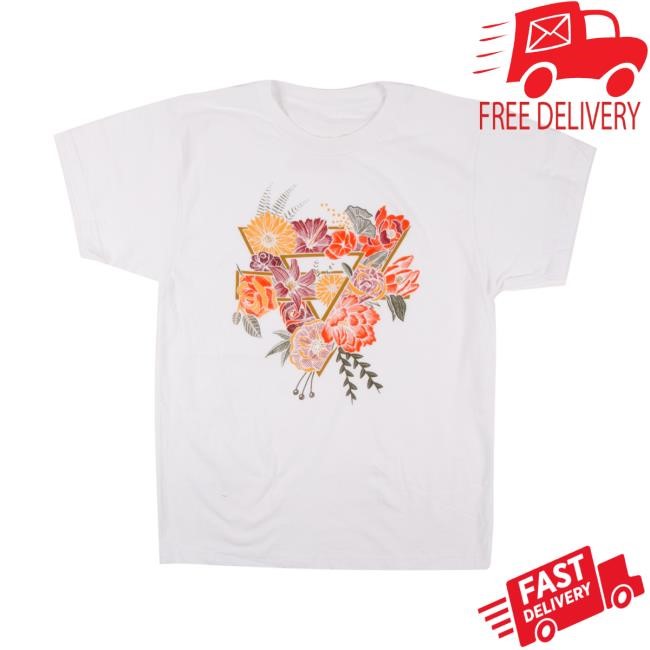 Floral Triangle T Shirt | Shop the Rainbow Kitten Surprise Official Store