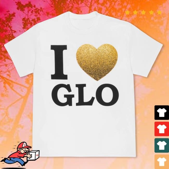 Official GloRilla Merch Store Glorious Tour I <3 Glo Tee