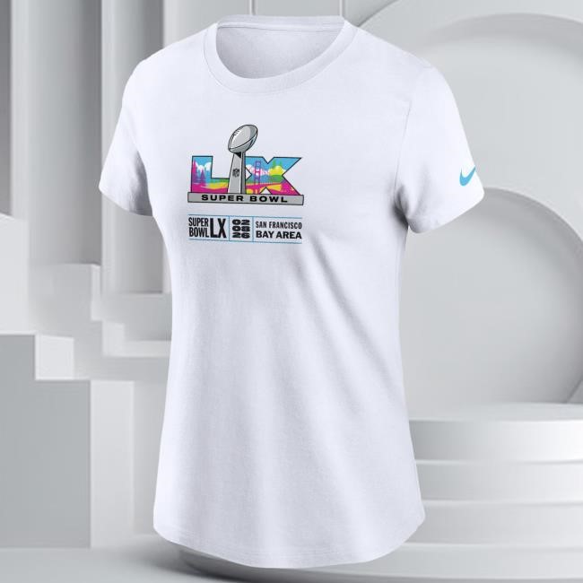 Graphic Women Super Bowl LIX Nike Bay Area Logo Shirt NFL Bay Area Logo NFL Women Super Bowl LIX Nike T-Shirt 2026