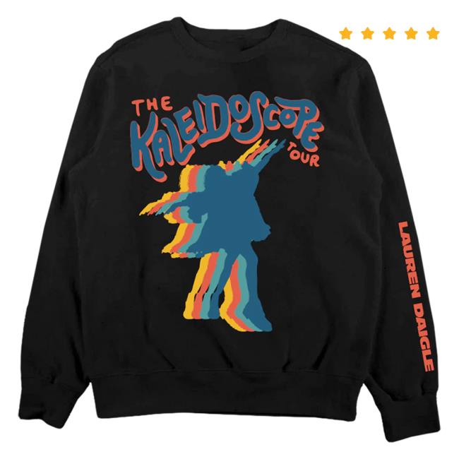 Official Lauren Daigle Store Merch The Kaleidoscope Tour Black Pull Over Hoodie Laurendaigle