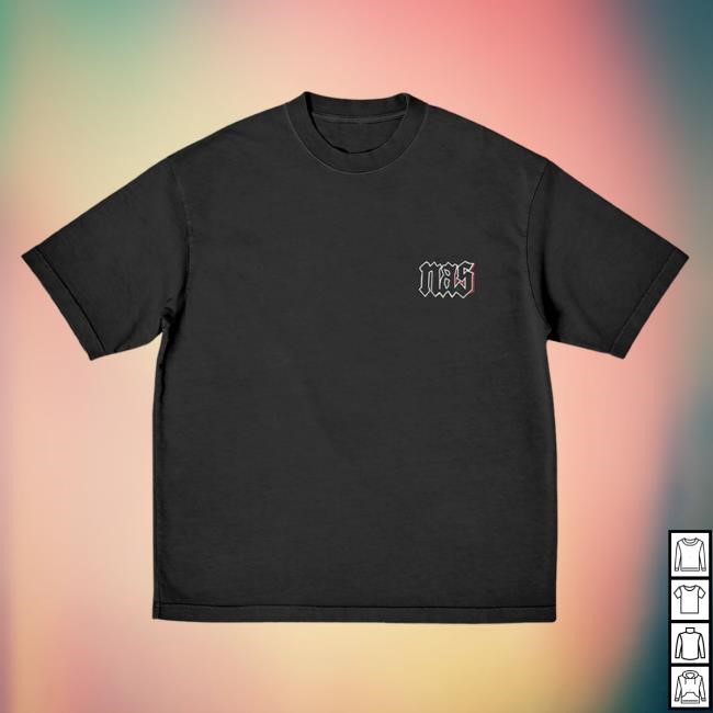 Nas | Official Store Merch Official Nasir Jones 30 Years Of Illmatic Black Top Shirt