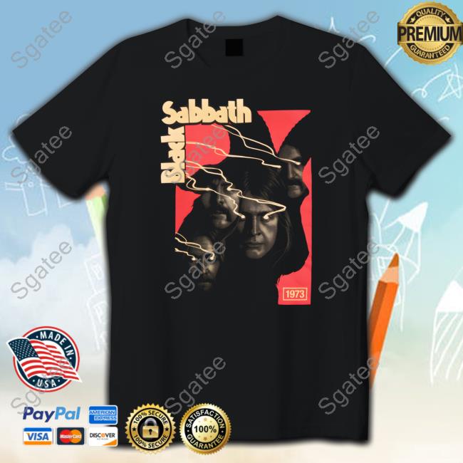 Official Black Sabbath Merch 1973 Illustration Hoodie
