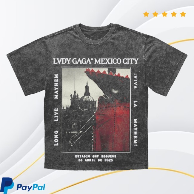 Lady Gaga Mexico City Shirt Playera Mineral Vintage