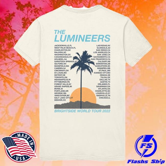 BRIGHTSIDE Roadside Motel Tour Tee The Lumineers Merch
