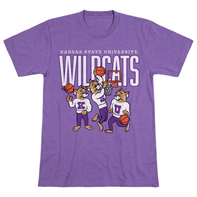 Kansas State Wildcats Ksu Hoops Retro Long Sleeve Tee