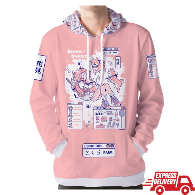 Official Vapor95 Clothing Store Shiba Quest Shirt 2023 3D All Over Print