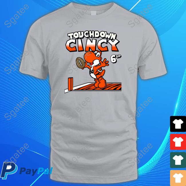 Cincy Shirts Touchdown Cincy 6 Up #80 Long Sleeve Tee