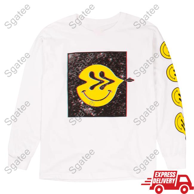 Official Elvis The Alien Ayylien Clothing Distorted Smiley Pullover Sweatshirt