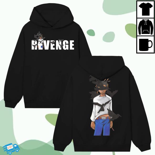 Official 999 Club Juice Wrld Merch Store Revenge Crows Shirt New Black 999Club Clothing JuiceWrld
