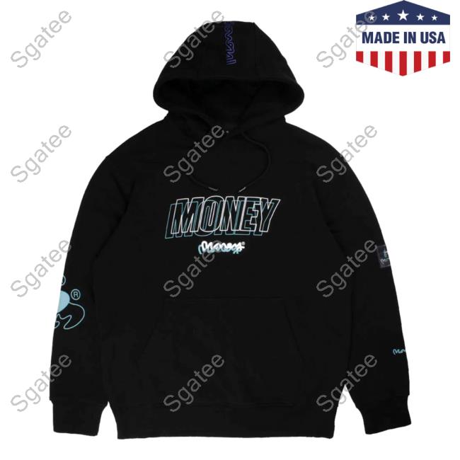 Official Money Clothing Compound Logo Pullover Hoodie Black