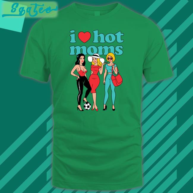 I Heart Hot Moms Group Sand Tee