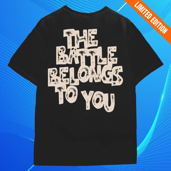 Official Phil Wickham Merch Store Shop Battle Belongs Stamp Tees - Black PhilWickham