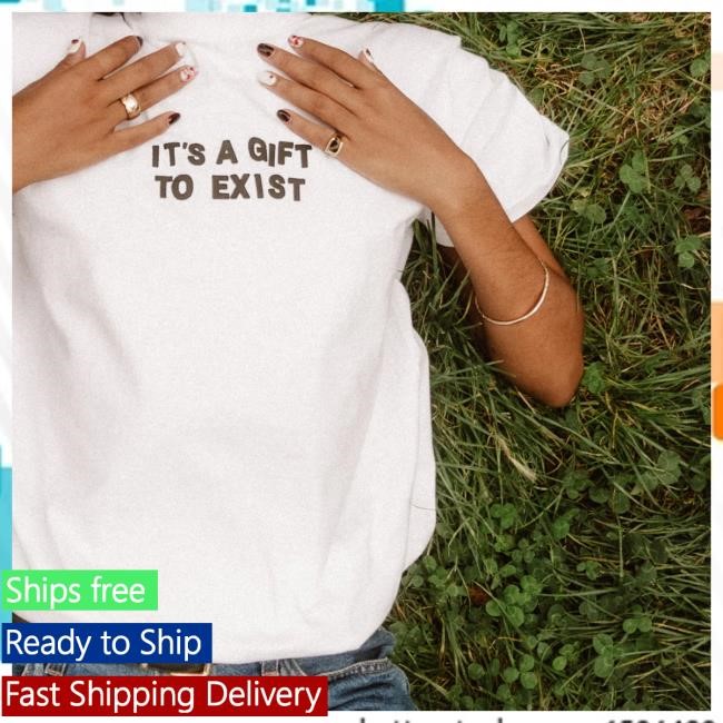 Official Olivia Dean Merch Store Olivia Dean It's a Gift To Exist New Shirt Olivia Dean It's a Gift To Exist Tees