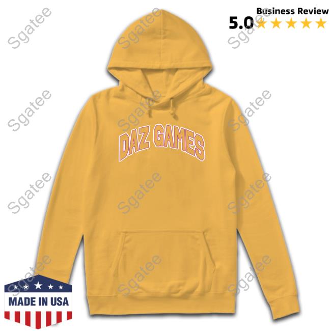 Daz Black Merch Black Daz Games Outlined Logo Hooded Sweatshirt