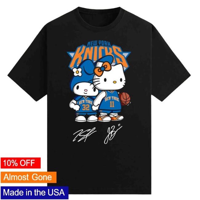 Official Hello Kitty Knicks Brunson & Towns Shirt - New York Knicks