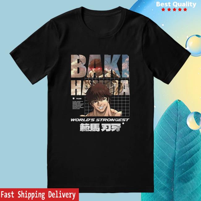Official Yujin Clothing Baki Hanma World's Strongest New Shirt