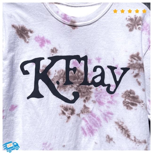 Official Hello Merch K.Flay Logo Tie Dye New Shirt HelloMerch KFlay