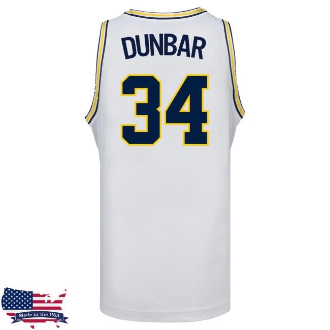 Michigan Wolverines #34 Aaiyanna Dunbar Student Athlete White Women's Basketball Jersey New Shirt | The M Den Official Merch Store Shop Michigan Wolverines #34 Aaiyanna Dunbar Student Athlete White Women's Basketball Jersey Shirt | The M Den Official Merch Store Shop