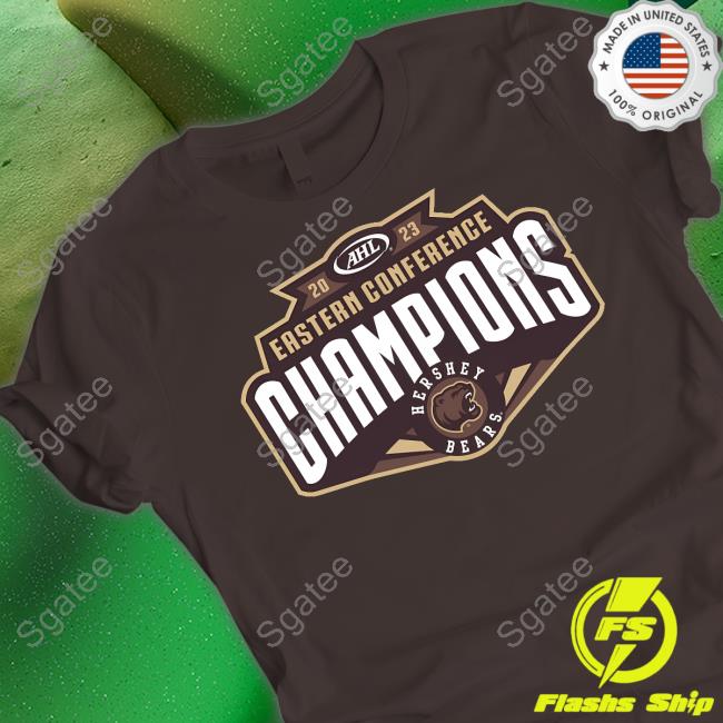 Official Hershey Bears Merch 2023 Hershey Bears Eastern Conference Champions Adult Tee